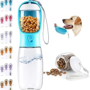 2-in-1 Dog Water Bottle & Food Container