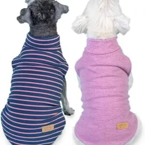 2Pack Dog Turtleneck Sweater for Small Dogs