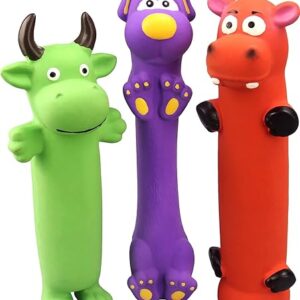 9 Pack Squeaky Dog Chew Toys