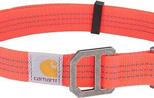 Adjustable Reflective Dog Collar, Coral Glow