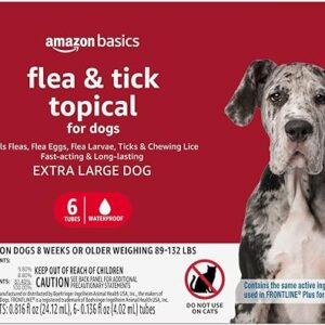 Amazon Basics Tick Treatment X-Large Dogs