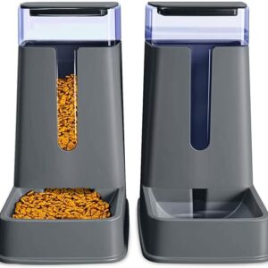 Auto Pet Feeder & Water Dispenser Set