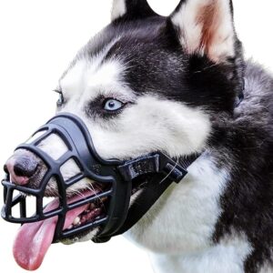 BARKLESS Basket Dog Muzzle for Panting