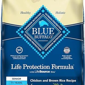 Blue Buffalo Senior Dog Food, Chicken Recipe