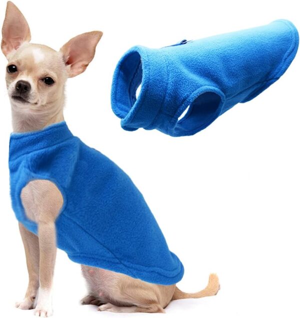 Blue Dog Fleece Winter Vest Jacket