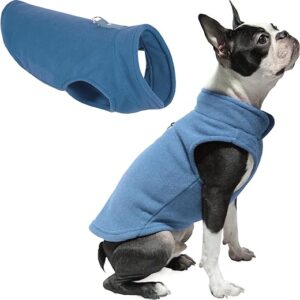 Blue Fleece Dog Vest with Leash