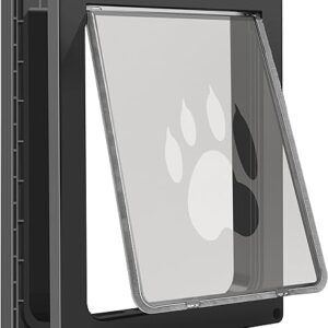 CEESC Medium Black Pet Door for 45 lb Pets