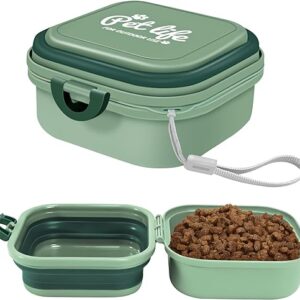 Collapsible Dog Travel Bowl with Lid