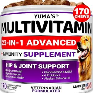 Dog Multivitamin Chewable with Glucosamine - 170 Treats