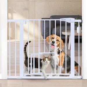 Durable Pet Gate with Pet Door