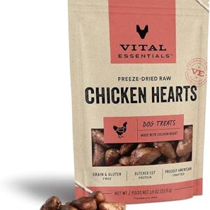 Freeze Dried Chicken Hearts Dog Treats