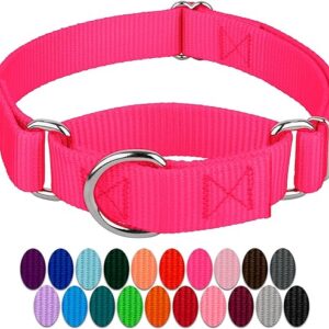 Hot Pink Martingale Dog Collar - 21 Colors