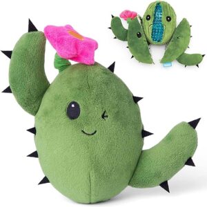 Interactive Plush Dog Toy - Cactus