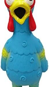 Latex Chicken Dog Toy (Blue)