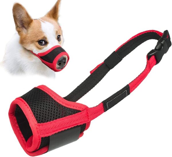 LuckyPaw Dog Muzzle for Biting, Barking