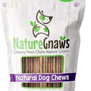 Nature Gnaws Thin Bully Sticks for Dogs