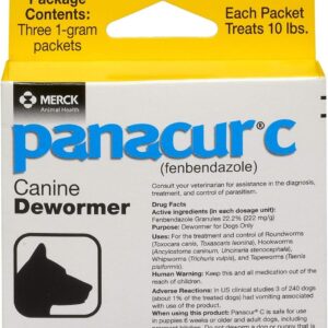 Panacur C Dewormer for Dogs, 3 Count