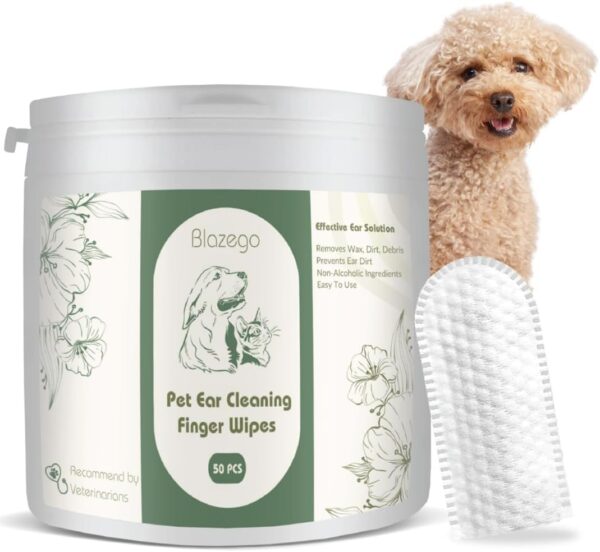 Puppy Ear Cleaner Wipes, Natural Ingredients