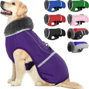 QBLEEV Reflective Waterproof Dog Winter Coat