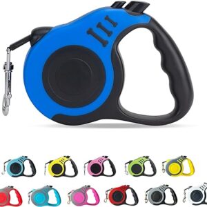 Retractable Dog Leash, 10/16 FT Blue