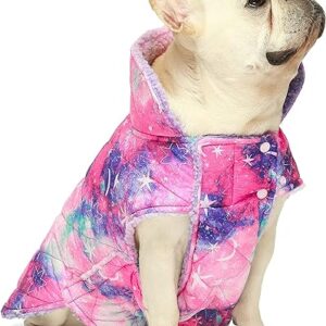 Reversible Tie Dye Dog Winter Coat