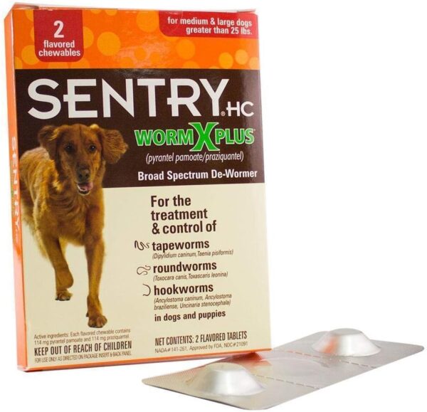 Sentry Wormx Plus Large Dog De-Wormer