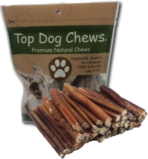 Thick 6" Bully Sticks, Natural Beef