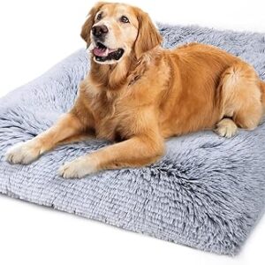 Washable Plush Dog Bed Crate Pad