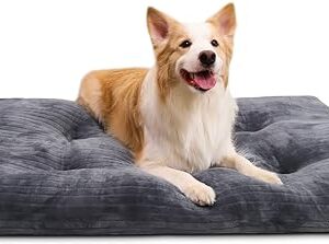 Washable Thick Flannel Dog Crate Bed