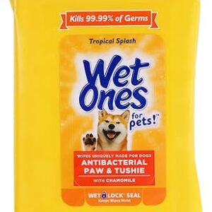 Wet Ones Pet Paw Wipes, Tropical Scent