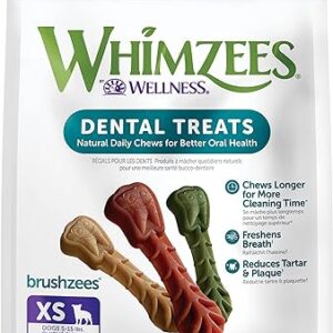 WHIMZEES Dental Chews for Dogs, 48 Count