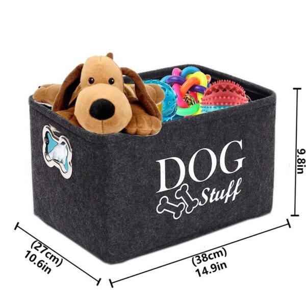 Collapsible Dog Toy Storage Basket