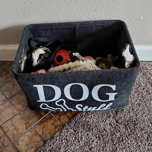 Collapsible Dog Toy Storage Basket